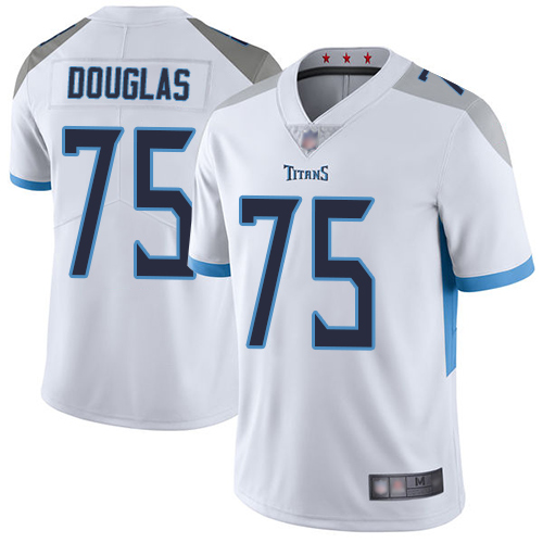 Tennessee Titans Limited White Men Jamil Douglas Road Jersey NFL Football #75 Vapor Untouchable->women nfl jersey->Women Jersey